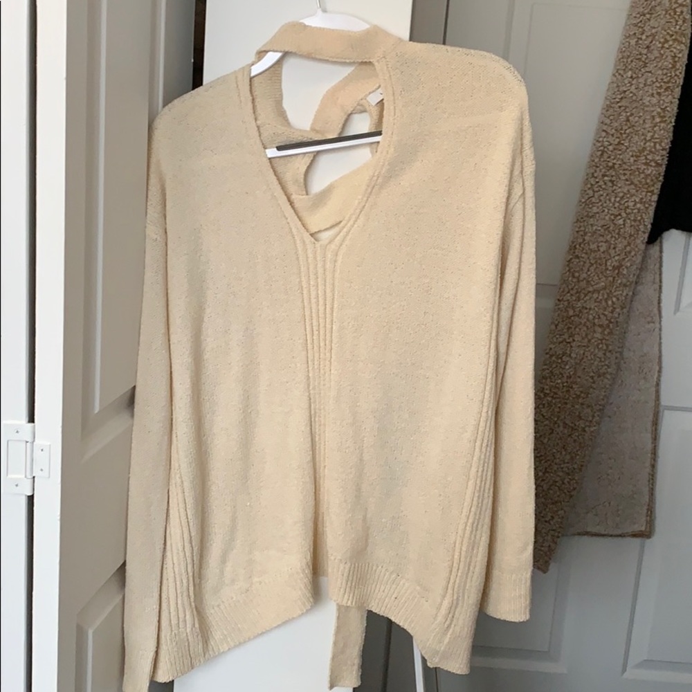 open back sweater